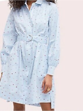 Kate Spade | Lips Print Shirt Dress